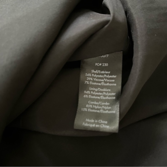 Elizabeth and James Jackie Sleeveless Ponte Mesh-Trim Mini Dress, Black - Picture 10 of 11